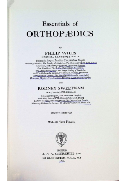 Essentials of orthopaedics