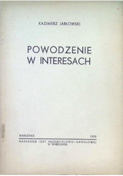 Powodzenie w interesach 1933 r.