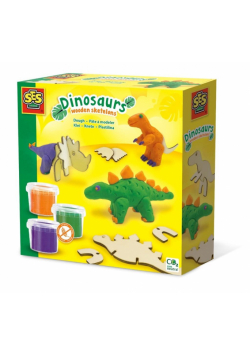Ciasto masa Drewniane dinozaury