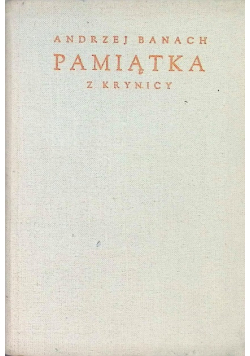 Pamiątka z Krynicy