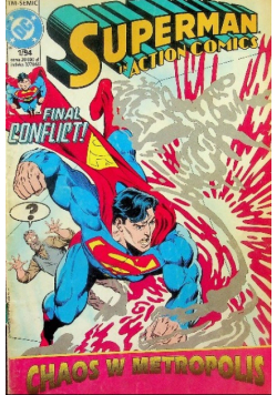 Superman in action comics Nr 1 / 94 Chaos w Metropolis