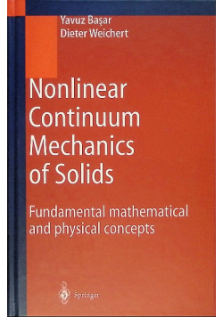Nonlinear Continuum Mechanics Of Solids