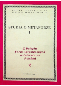 Studia o metaforze Tom I
