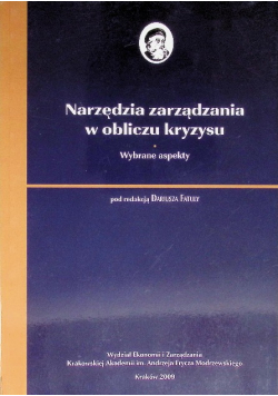 Narzędzia Zarządzania W Obliczu Kryzysu