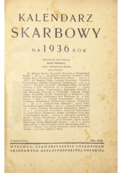 Kalendarz skarbowy 1936 r.