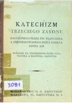 Katechizm trzeciego zakonu 1946 r.