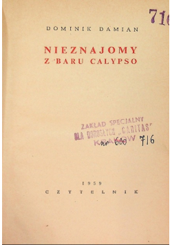 Nieznajomy z baru Calvpso
