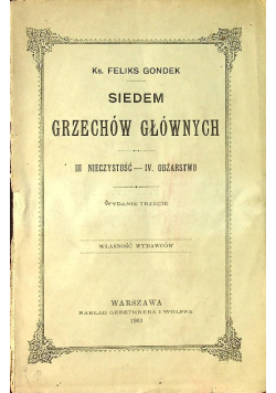 Siedem grzechów głównych 1901 r