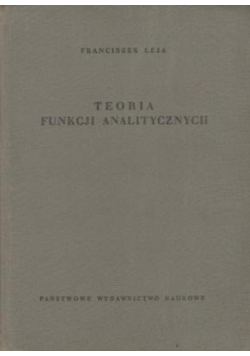 Teoria funkcji analitycznych