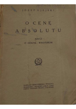 O cenę absolutu  1925 r.