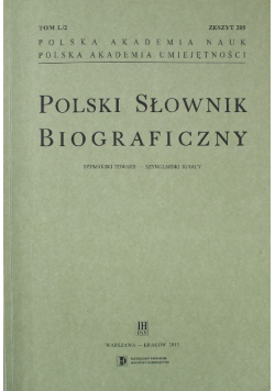Polski słownik biograficzny zeszyt 205