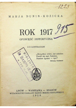 Rok 1917 1928 r.