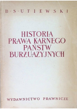 Historia prawa karnego państw burżuazyjnych
