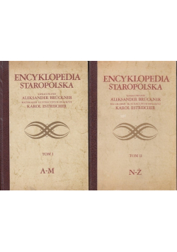 Encyklopedia staropolska Tom I i II