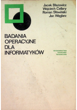 Badania operacyjne dla informatyków
