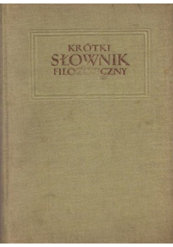 Krótki słownik filozoficzny