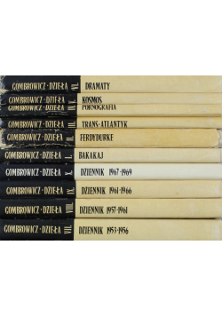 Gombrowicz Dzieła Tom I do X