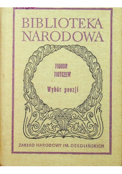 Tiutczew Wybór poezji