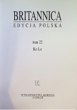Britannica - edycja polska Tom 22 Kr-Le
