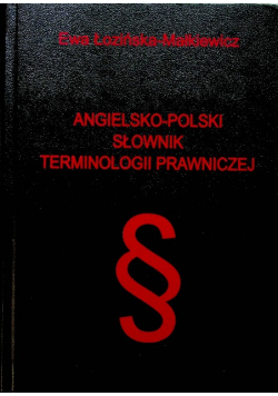 Angielsko polski słownik terminologii prawniczej