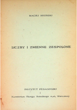 Liczby i zmienne zespolone 1950 r.