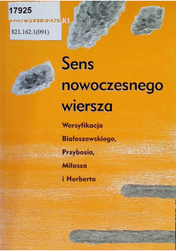 Sens nowoczesnego wiersza