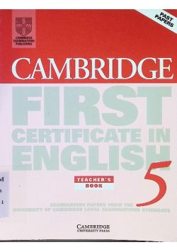 Cambridge First Certificate in English 5