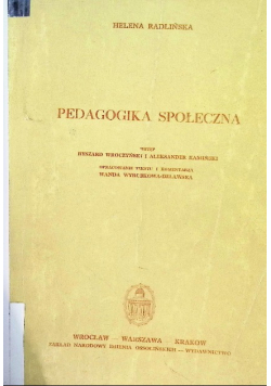 Pedagogika społeczna