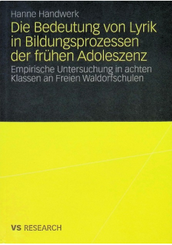 Die Bedeutung von Lyrik in Bildungsprozessen der fruhen Adoleszenz