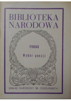 Wybór poezji Pindar