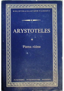 Arystoteles Pisma różne