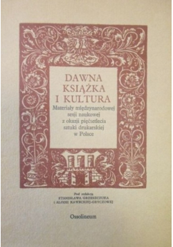 Dawna książka i kultura