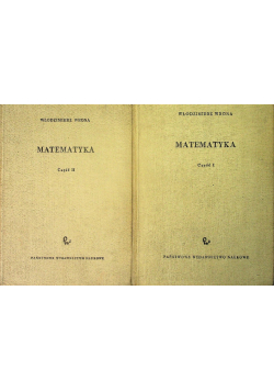 Matematyka Część I i II