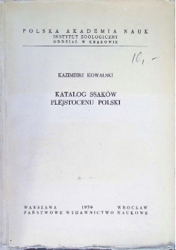 Katalog ssaków plejstocenu Polski