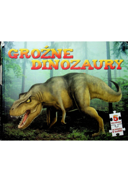 Groźne dinozaury Książka z puzzlami
