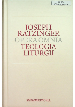 Opera Omnia Teologia liturgii