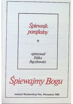 Śpiewnik Śpiewajmy Bogu