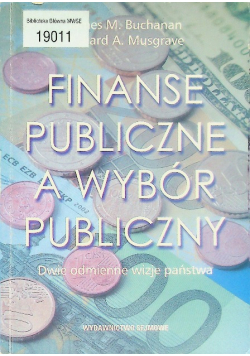 Finanse publiczne a wybór publiczny