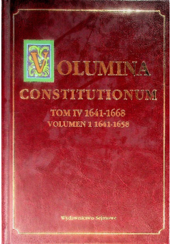 Volumina Constitutionum Tom IV 1641-1668
