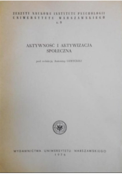 Aktywność i aktywizacja społeczna