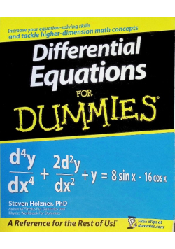 Differential Equations For Dummies