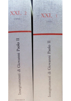 Insegnamenti di Giovanni Paolo II Tom XXI Część 1 i 2