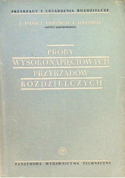 Próby wysokonapięciowych przyrządów rozdzielczych