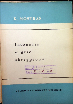Intonacja w grze skrzypcowej
