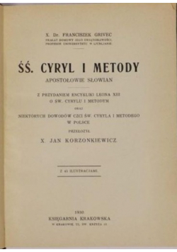 ŚŚ. Cyryl i Metody 1930 r.