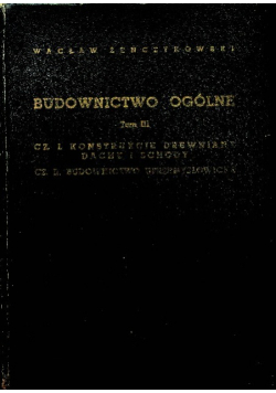 Budownictwo ogólne Tom III