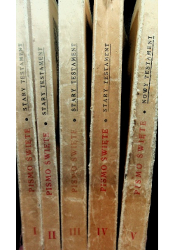 Pismo święte Tom 1 do 5 , 1932 r.