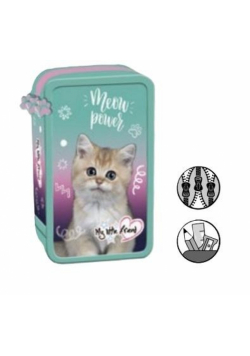 Piórnik potrójny z wyposażeniem Kitty Party