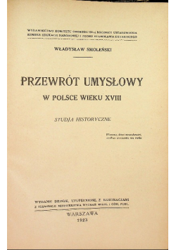Przewrót umysłowy w Polsce 1923 r.