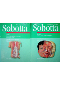 Atlas anatomii człowieka Sobotta Tom I i II